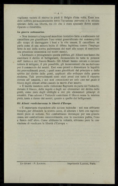 Documenti della guerra : bollettino d'informazioni pubblicato dalla Camera di commercio di Parigi